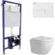 Унитаз подвесной Berges Wasserhaus Okus Rimless + Visam Slim 525 EX-043388 с сиденьем