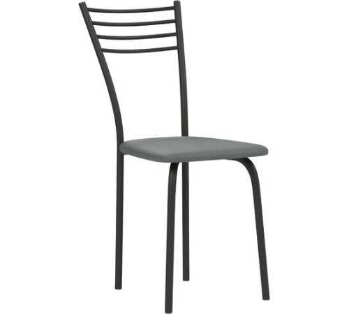 Стул Mio Tesoro Сигма серый/черный