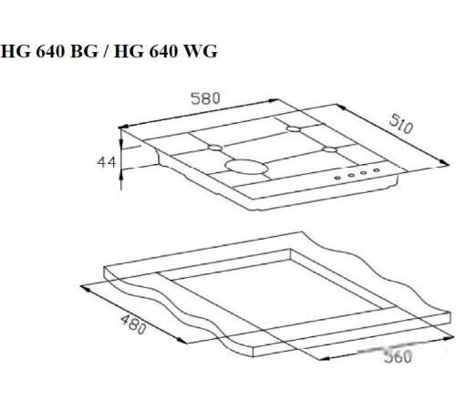 Варочная панель Weissgauff HG 640 WG