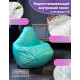 Кресло-мешок Flagman Груша Медиум XL Г1.1-315 бирюзовый/белый