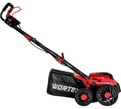 Скарификатор-аэратор Wortex CAE 3736 ALL1 XLT Set 1334877 с 2-мя АКБ