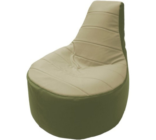 Кресло-мешок Flagman Трон Т1.3-31 светло-бежевый/оливковый