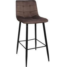 Стул AksHome Stella коричневый велюр HLR49/черный