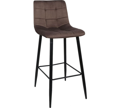 Стул AksHome Stella коричневый велюр HLR49/черный