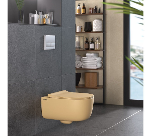 Унитаз подвесной Berges Wasserhaus Ego XL Rimless 083211 с сиденьем