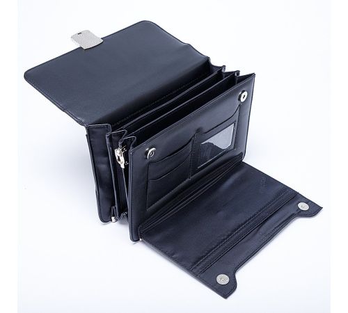 Мужская сумка Poshete 250-9628-BLK черный