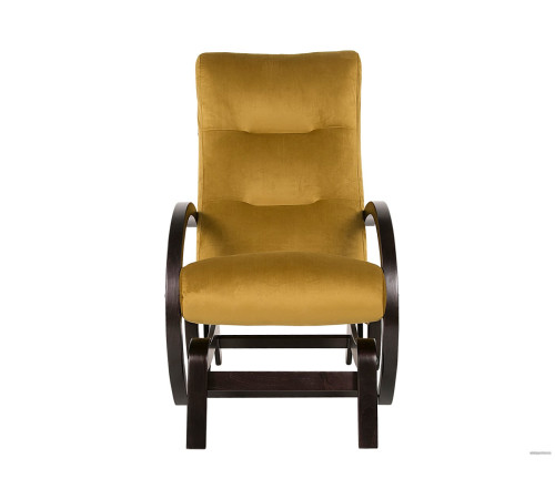 Кресло-качалка Мебелик Мэтисон охра/венге структура