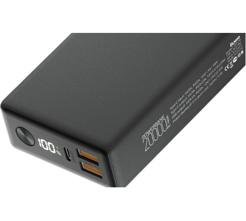 Внешний аккумулятор Olmio QX-20 20000mAh графит