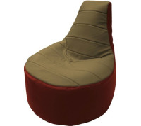 Кресло-мешок Flagman Трон Т1.3-36 бежевый/красный