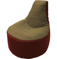 Кресло-мешок Flagman Трон Т1.3-36 бежевый/красный