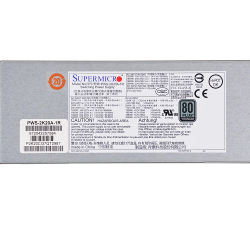 Блок питания Supermicro PWS-2K20A-1R