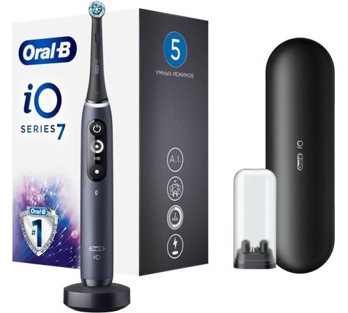 Электрическая зубная щетка Oral-B iO 7 черный