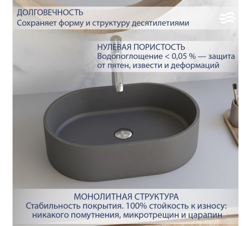 Умывальник Lauter Oliva 21O603G Grey