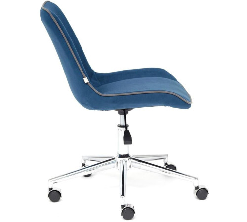 Кресло TetChair Style флок, синий