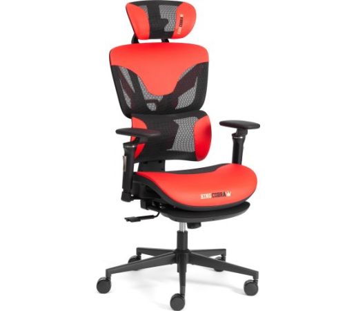 Офисное кресло TetChair KingCobra искусственная кожа/сетка черный/красный