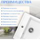 Кухонная мойка Saniteco Terra белый