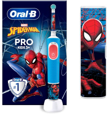 Электрическая зубная щетка Oral-B Vitality Pro Kids D103.413.2KX Spiderman с футляром