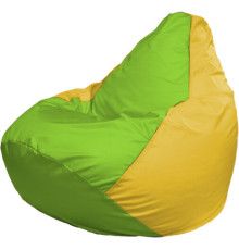 Кресло-мешок Flagman Груша Макси Г2.1-167 желтый/салатовый