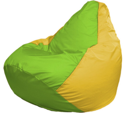 Кресло-мешок Flagman Груша Макси Г2.1-167 желтый/салатовый