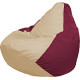 Кресло-мешок Flagman Груша Медиум XL Г1.1-150 светло-бежевый/бордовый