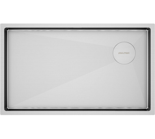 Кухонная мойка Paulmark NEXT-SKEW 74 Uni PM887444-BS стальной/брашированная сталь