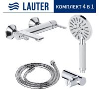Смеситель Lauter Velvet 21СК6696С с лейкой Relexa Nevada 21S10146