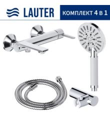 Смеситель Lauter Velvet 21СК6696С с лейкой Relexa Nevada 21S10146