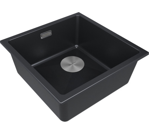 Кухонная мойка Paulmark IT-Granit Lumi 45 Uni-Skew LU45SK-AN черный/антрацит