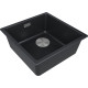 Кухонная мойка Paulmark IT-Granit Lumi 45 Uni-Skew LU45SK-AN черный/антрацит