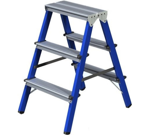 Лестница-стремянка Новая высота NV 114 двухсторонняя 2x3 ступеней