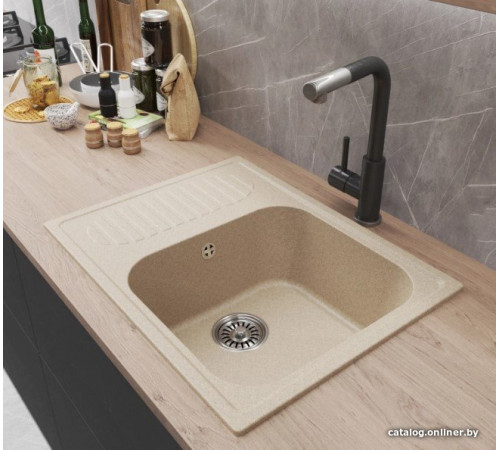 Кухонная мойка Mixline ML-GM18 551973 бежевый