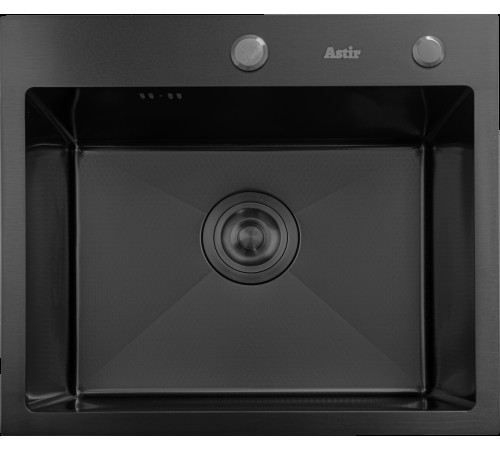 Кухонная мойка Astir Decor PVD Black 45x50B с сифоном, дозатором и коландером
