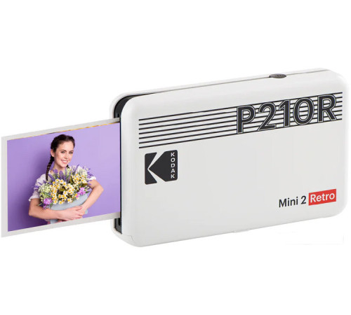 Мобильный фотопринтер Kodak Mini 2 Retro P210R W