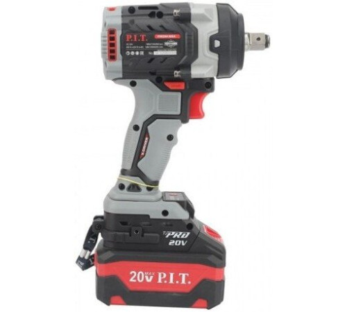 Гайковерт P.I.T. PIW20H-600A/2 с 2-мя АКБ, кейс