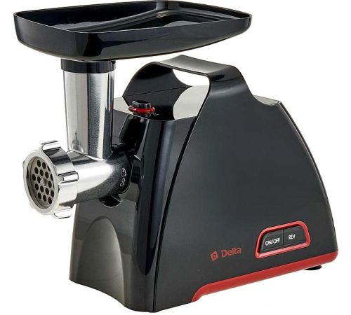 Мясорубка Delta DL-6105M черный/красный