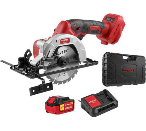 Дисковая циркулярная пила Wortex CCS 1814 0329269 с 1-им АКБ