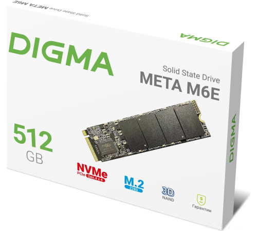 SSD Digma Meta M6E 512GB DGSM4512GM6ET