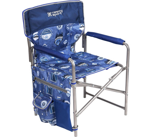 Кресло Nika складное КС2 джинс/синий