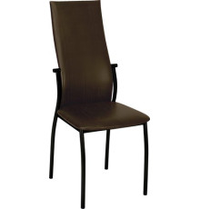 Стул Древпром Престиж ДП2-19 черный матовый/Bengal коричневый