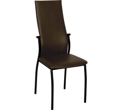 Стул Древпром Престиж ДП2-19 черный матовый/Bengal коричневый