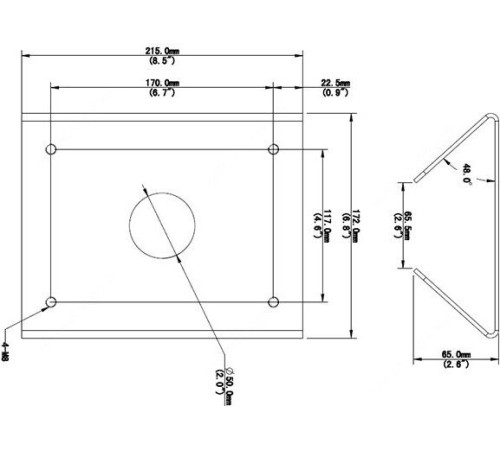 Крепление для камер видеонаблюдения Uniview TR-UP08-B-IN