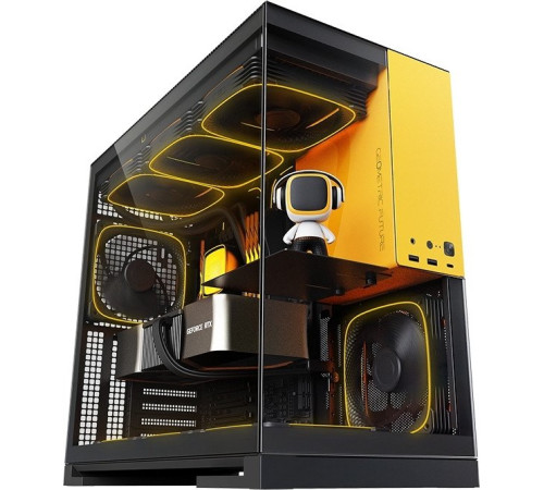 Корпус Geometric Future Model 5 5FAN черный/желтый