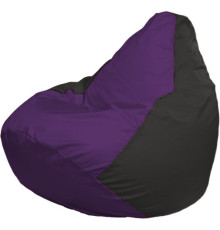 Кресло-мешок Flagman Груша Макси Г2.1-67 черный/фиолетовый