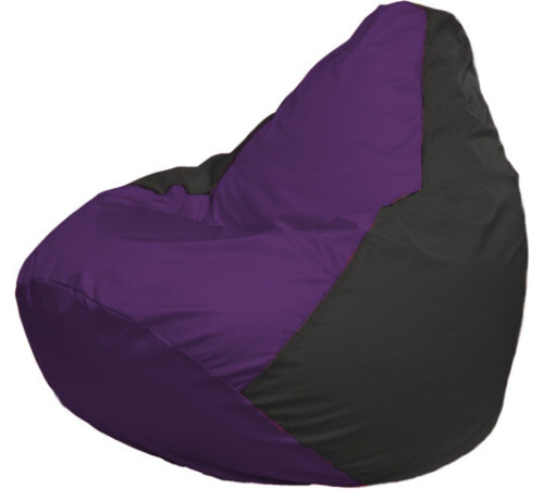 Кресло-мешок Flagman Груша Макси Г2.1-67 черный/фиолетовый