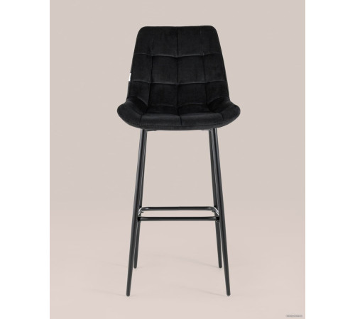 Стул Stool Group Флекс велюр барный черный