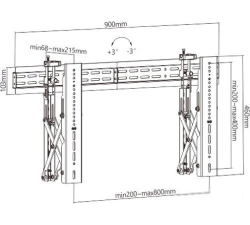 Кронштейн для телевизора Lumi LVW02-48T