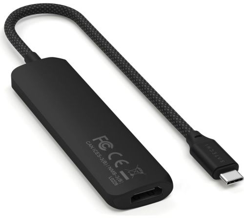 Док-станция Satechi 4-in-1 USB-C Slim Multiport Adapter 4K ST-P4SK черный