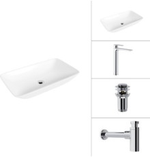 Умывальник Lauter 21886 + Reef 21CK8678C + сифон 21635CH + дон.клапан 21190CH хром