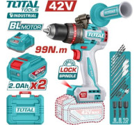 Ударная дрель-шуруповерт Total TIDLI429982 с 2-мя АКБ, кейс