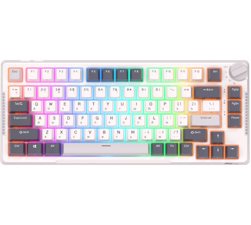 Клавиатура Royal Kludge RK-H81 RGB White Night RK Blue